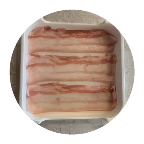 หมูสามชั้นสไลด์ จากเมนูสุกี้จัมโบ้